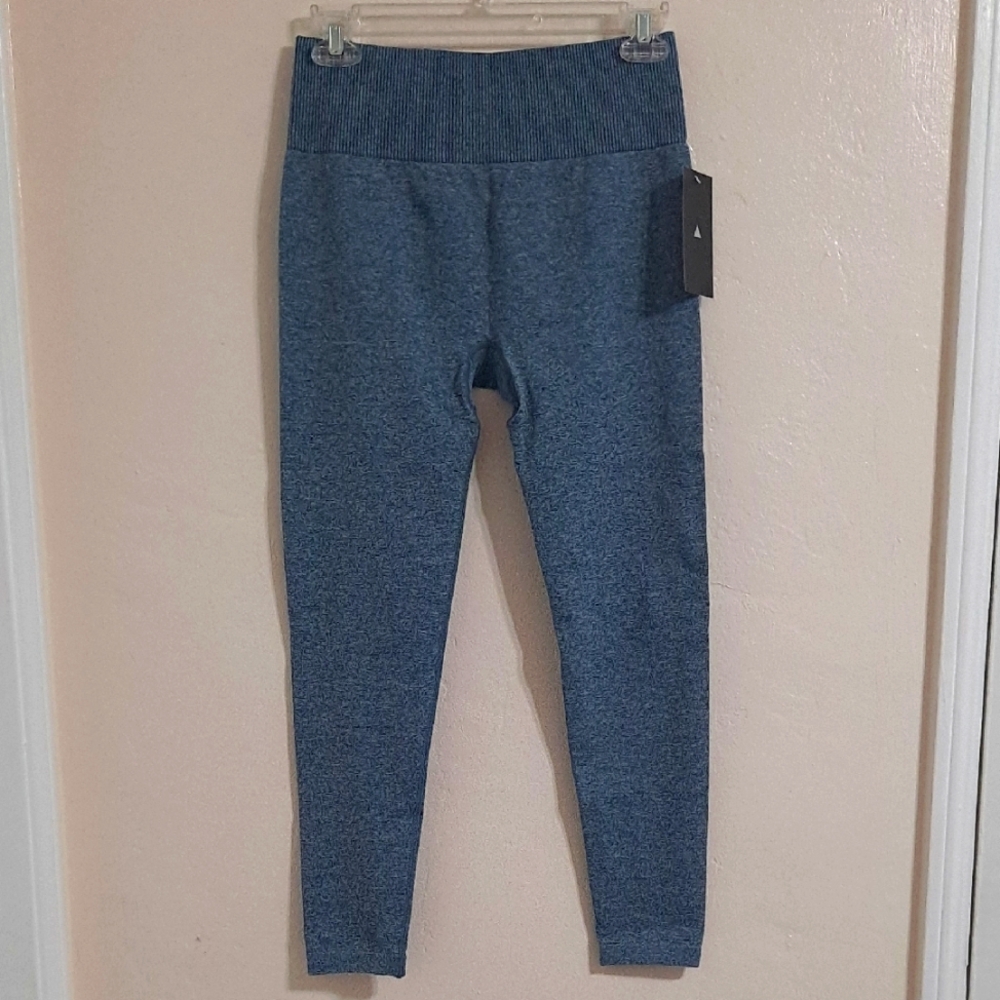 Vitality Blue High-Waisted Leggings Formation Pant Bootie Lifting NWT
